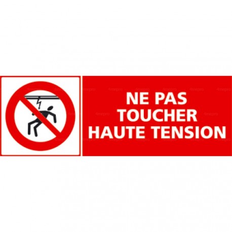 Panneau ne pas toucher haute tension 1