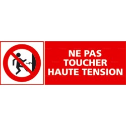 Panneau ne pas toucher haute tension 2