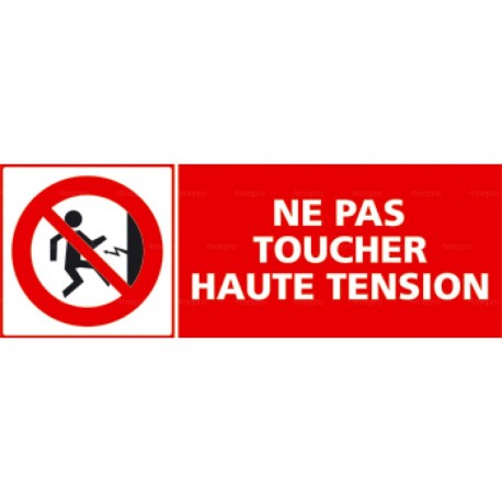 Panneau ne pas toucher haute tension 2