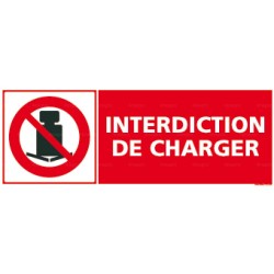 Panneau interdiction de charger