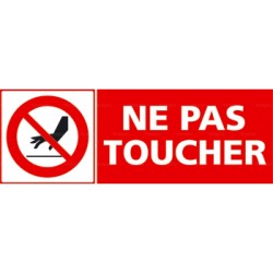 Panneau ne pas toucher 1