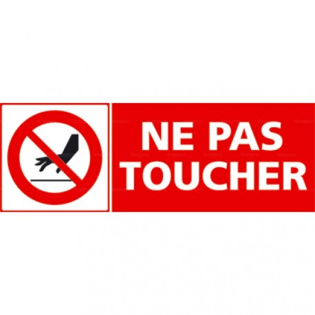 Panneau ne pas toucher 1