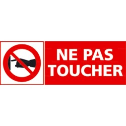 Panneau ne pas toucher 2