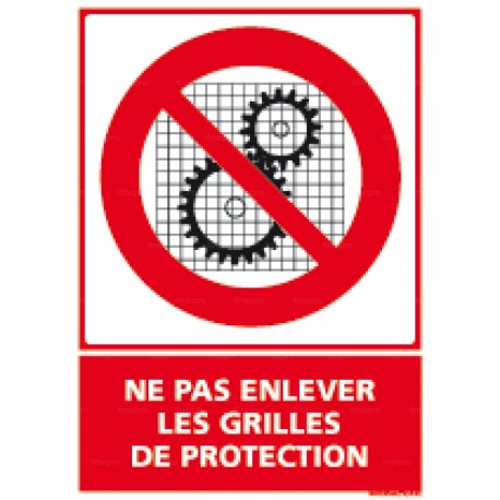 Panneau vertical Ne pas enlever les grilles de protection 1