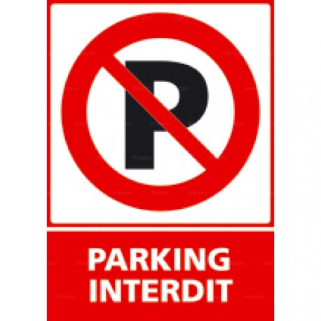 Panneau vertical Parking interdit