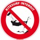 Panneau rond Kitesurf interdit 1