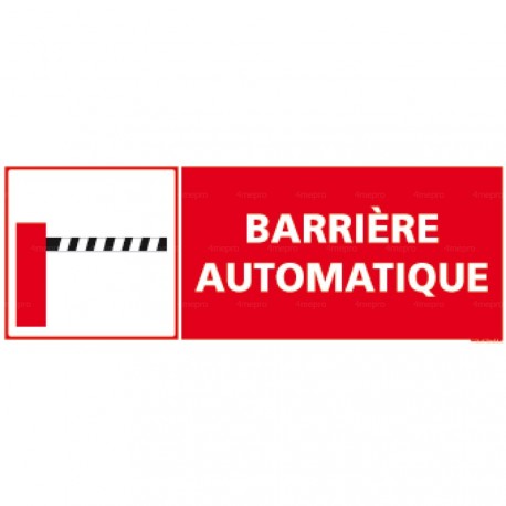 Panneau rectangulaire Barrière automatique