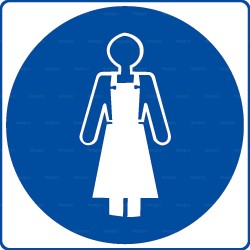 Panneau rond Tablier obligatoire 1