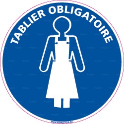 Panneau rond Tablier obligatoire 2