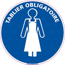 Panneau rond Tablier obligatoire 2