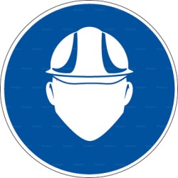 Panneau rond Port du casque obligatoire