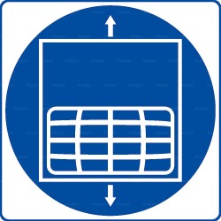 Panneau rond Monte-charge obligatoire