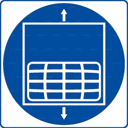 Panneau rond Monte-charge obligatoire