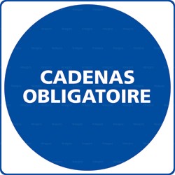 Panneau rond Cadenas obligatoire