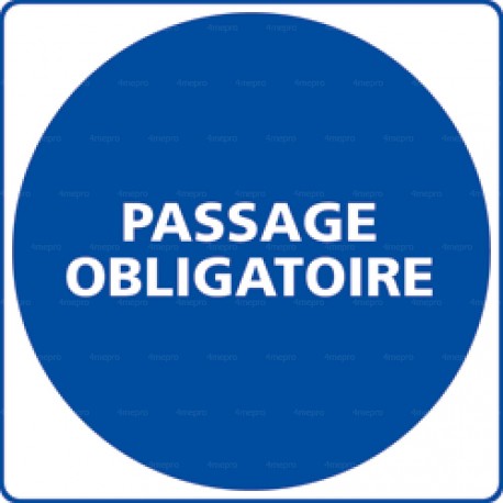 Panneau rond Passage obligatoire