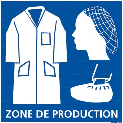 Panneau carré Zone de production