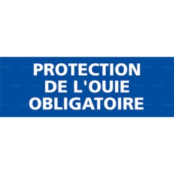 Panneau rectangulaire Protection de l'ouïe obligatoire 1