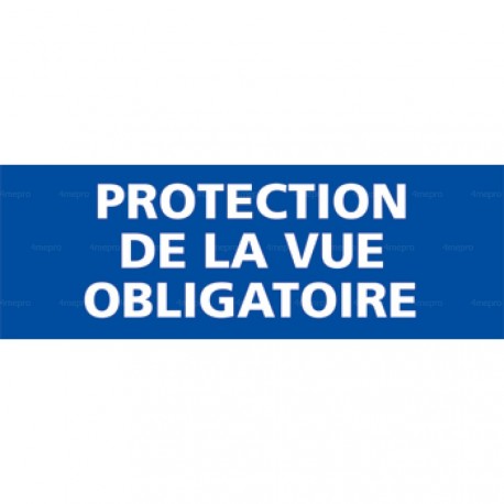 Panneau rectangulaire Protection de la vue obligatoire