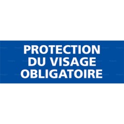 Panneau rectangulaire Protection du visage obligatoire 1