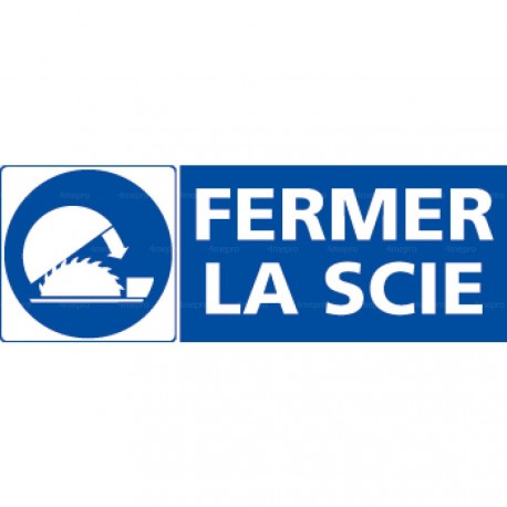 Panneau rectangulaire Fermer la scie