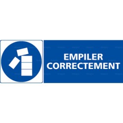 Panneau rectangulaire Empiler correctement