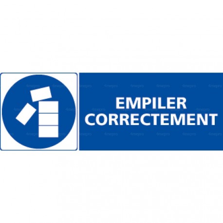 Panneau rectangulaire Empiler correctement