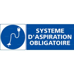 Panneau rectangulaire Système aspiration obligatoire 1