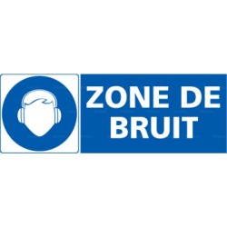 Panneau rectangulaire Zone de bruit