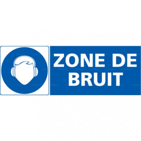 Panneau rectangulaire Zone de bruit