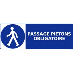 Panneau rectangulaire Passage piétons 2