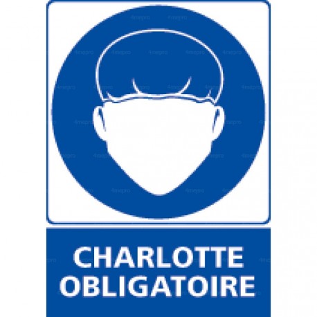 Panneau rectangulaire Charlotte obligatoire