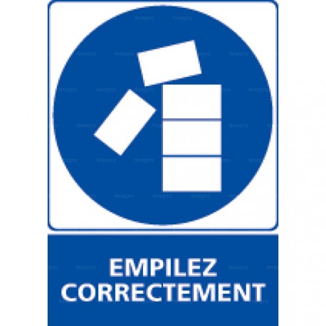 Panneau rectangulaire Empilez correctement