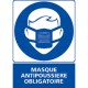 Panneau rectangulaire Masque anti-poussière obligatoire