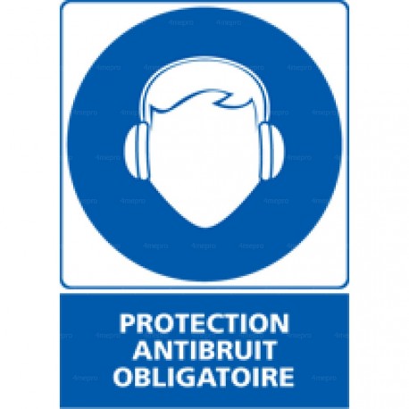 Panneau rectangulaire Protection anti-bruit obligatoire