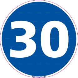 Panneau rond 30 km/h