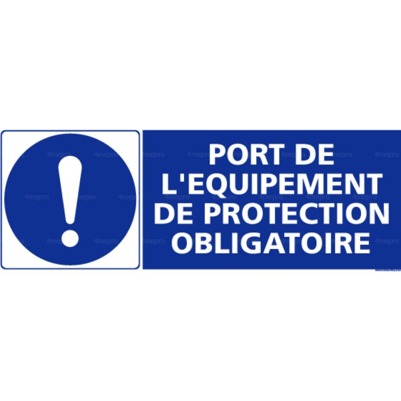 Panneau Port de l'équipement de protection obligatoire