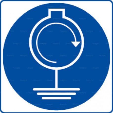 Panneau rond Roulement de la mise à la terre