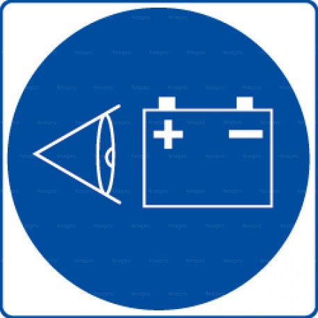 Panneau rond Batterie