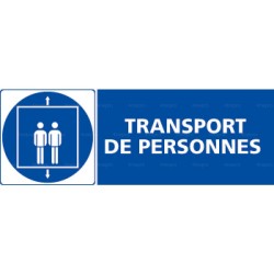 Panneau rectangulaire Transport de personnes