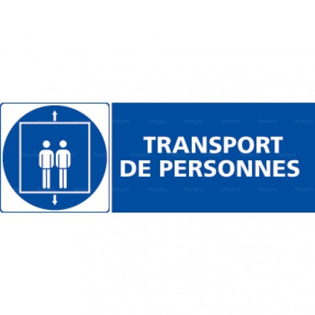 Panneau rectangulaire Transport de personnes