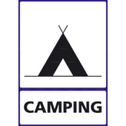 Panneau vertical Camping