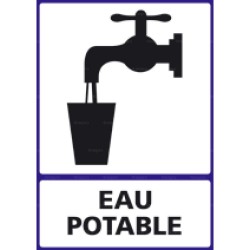 Panneau vertical Eau potable