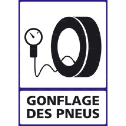 Panneau vertical Gonflage des pneus