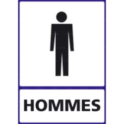 Panneau vertical Toilettes hommes