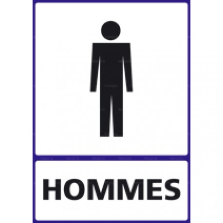 Panneau vertical Toilettes hommes