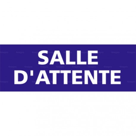 Panneau rectangulaire Salle attente