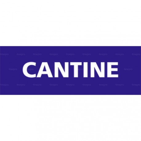 Panneau rectangulaire Cantine 1