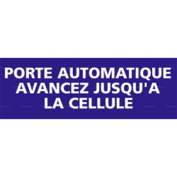 Panneau rectangulaire Porte automatique avancez jusqu'à la cellule