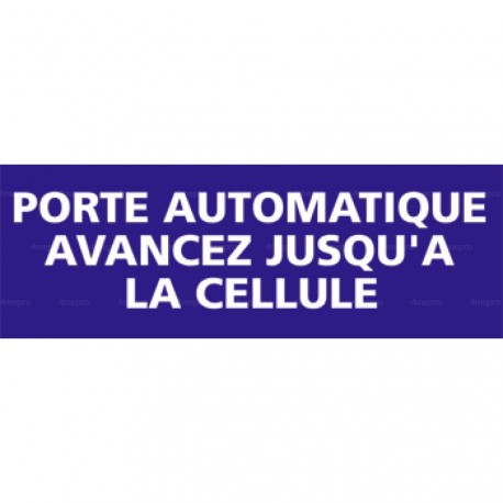 Panneau rectangulaire Porte automatique avancez jusqu'à la cellule