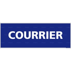 Panneau rectangulaire Courrier 1